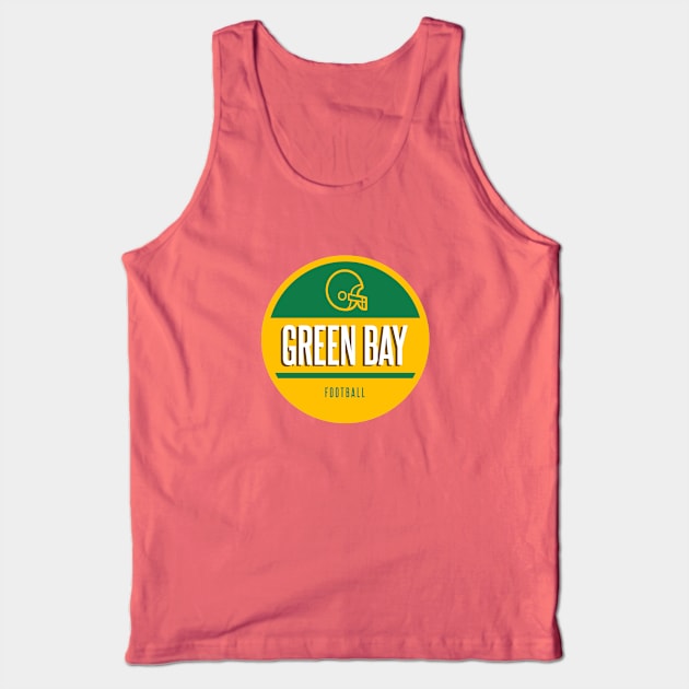 green bay retro football Tank Top by BVHstudio